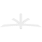 Ekena Millwork Davenport Architectural Grade PVC Gable Bracket, 84"W x 28"H x 2"D x 4"F, 8/12 Pitch GBP084X28X0204DAV00 - alternate 2